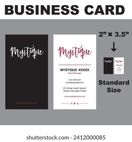 Business Card Graphic Design Template