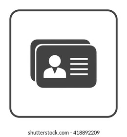  icono de tarjeta de presentación