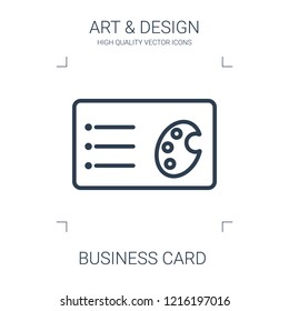 business card icon. high quality line business card icon on white background. from art collection flat trendy vector business card symbol. use for web and mobile