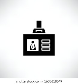 business card icon, ID card ector