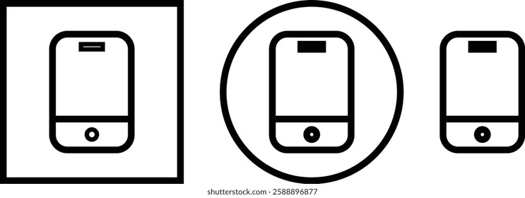 Business card icon in line set. contact information Vector For Mobile apps and Web. Contains such icons as Smartphone profile isolated on transparent background