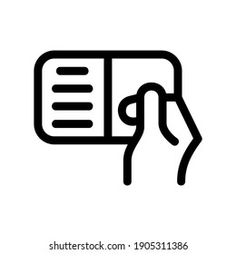 business card icon or logo isolated sign symbol vector illustration - high quality black style vector icons
