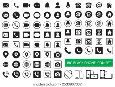 Business card icon set.contact information icon.Name, phone, mobile, place, location, mail, website and message card sign.Vector illustration EPS 10