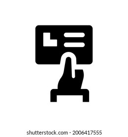 Icono de tarjeta de visita. Archivo EPS vectorial.