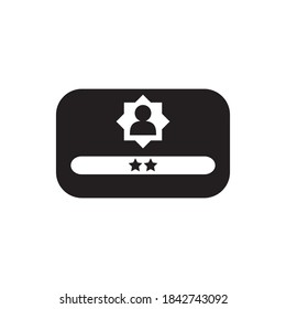 Business Card Icon Vector Illustration Flat Design