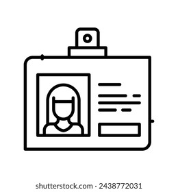 Business Card icon vector strock illustration
