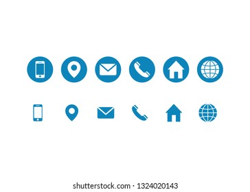 business card icon and web icon vector eps 10