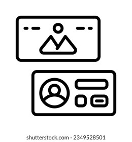 business card icon for your website, mobile, presentation, and logo design.