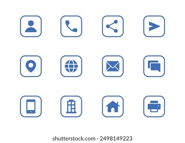 Business Card Icons Vector Art, icons, and graphics