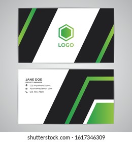 Business Card ID Template Mockup Abstract Modern Design Vector Graphic EPS10