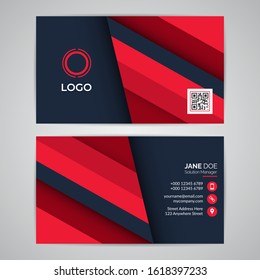 Business Card ID Template Mockup Abstract Modern Design Vector Graphic EPS10