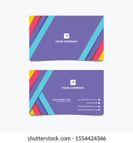 business card innovation full color logo design vector