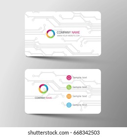 Business card. Inspired by abstract.