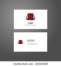 Business Card Lawyer Logo