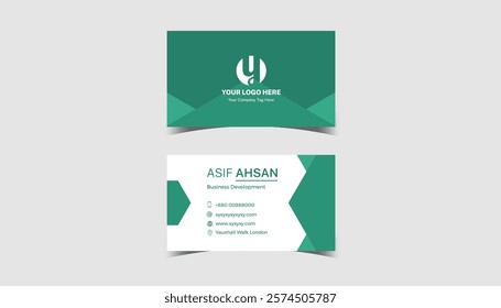 Business Card Layout. creative modern name card and business card. Clean Design. corporate design template, Clean professional business template, visiting card .