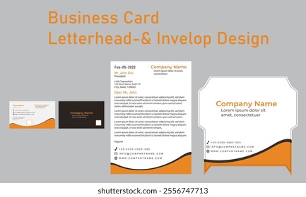 Business Card Letterhead Envelope Design