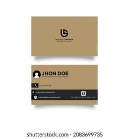 plantilla de vector de diseño de logotipo de tarjeta de visita
