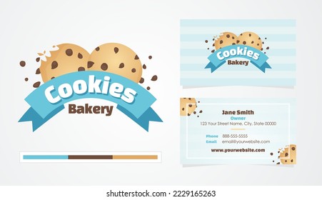 Business Card with Logo Set for a Cookies Bakery