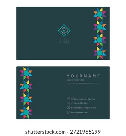 Una tarjeta de visita con un logotipo adecuado para su empresa o proyecto.