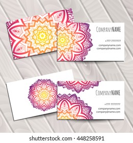 Business card with mandala