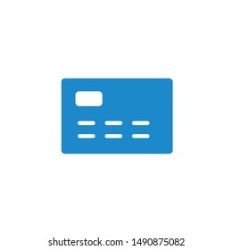 Business card minimal solid icon vector
