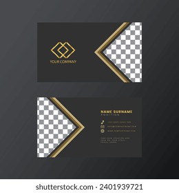 Business card mockup Vector Profesional Elegant