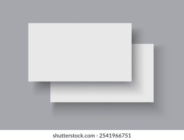 Business card mockup for your design template. Blank empty credit card mockup.