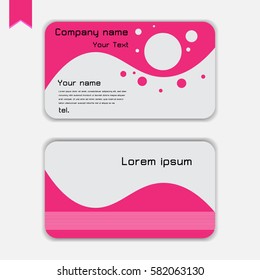 Business card modern abstract background.Vector illustration.