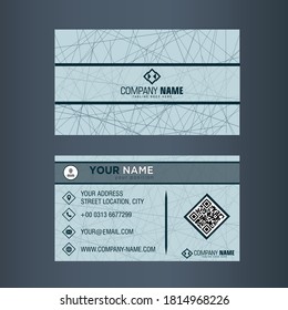 business card modern abstract simple design vector