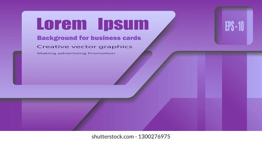 Business card. Modern creative background for flyers and business cards. Techno style. Vector graphics