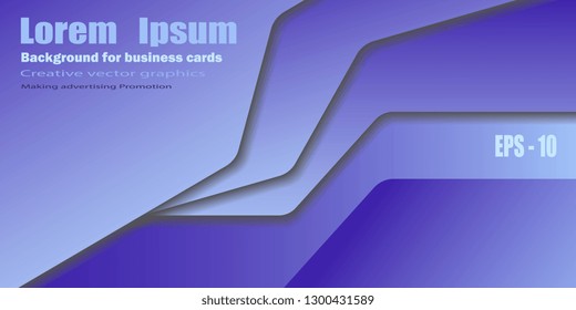 Business card. Modern creative background for flyers and business cards. Techno style. Vector graphics