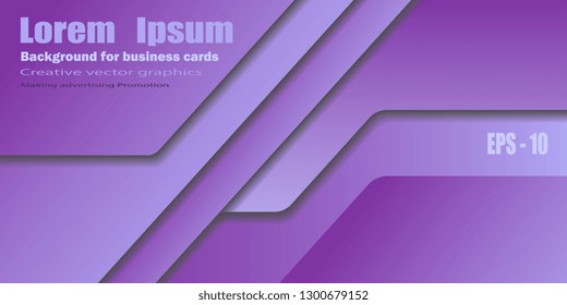 Business card. Modern creative background for flyers and business cards. Techno style. Vector graphics