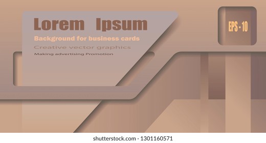 Business card. Modern creative background for flyers and business cards. Techno style. Vector graphics