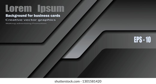 Business card. Modern creative background for flyers and business cards. Techno style. Vector graphics