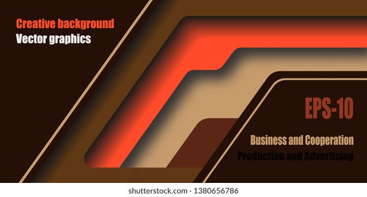 Business card. Modern creative background for flyers and business cards. Techno style. Vector graphics