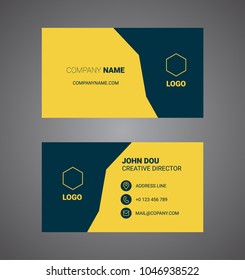 Business card. Modern design. Vector illustration.