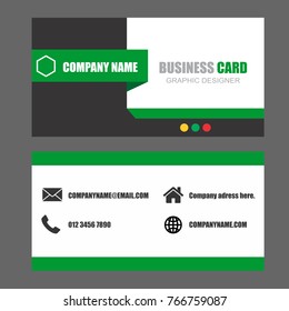 business card modern design vector