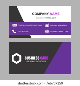 business card modern design vector
