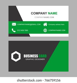 business card modern design vector
