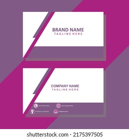 Business Card, Modern Business Card Template, Minimalist and Clean Business Card