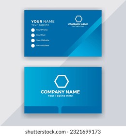 Business Card Modern Template Vector