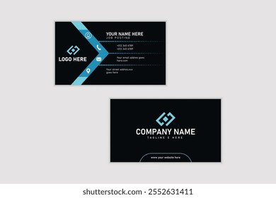 Business Card Modern vector creative company branding corporate print premium personal communication and clean business card template.