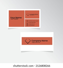 Business Card or Name Card Template Design. Vector Illustration.