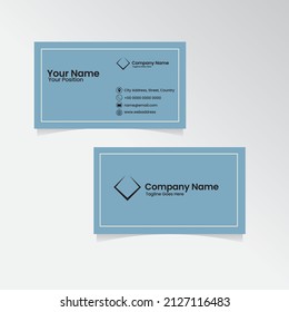 Business Card or Name Card Template Design. Vector Illustration.