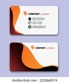 business card with name vector