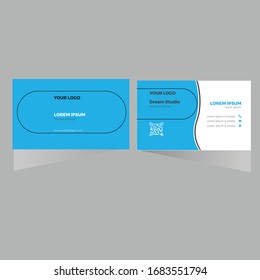 tarjeta de visita de tarjeta de presentación con diseño de archivo vectorial