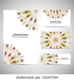 Business card in native background