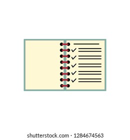 Business card note icon