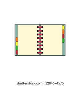 Business card note icon