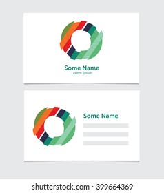 Business card number o.Vector